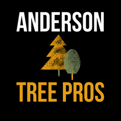 anderson tree pros square logo with trees and black background